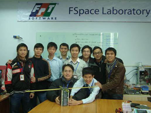 CubeSat F-1 and team