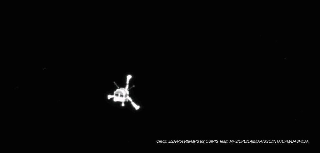 Philae qui s'éloigne de Rosetta pour atterrir sur la comète Tchouri ! 