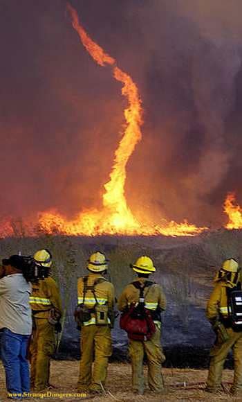 tornade de feu en Californie en 2003