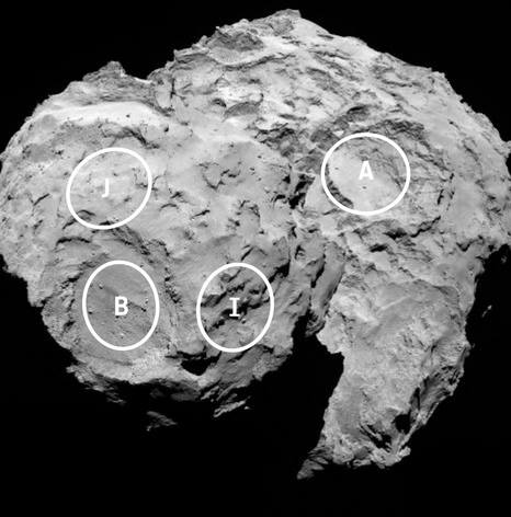 Site d'atterrissage de Philae sur la comète 67P/Tchourioumov-Guérassimenko 