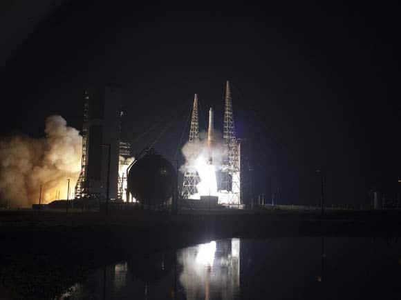 Lancement de la fusée Delta IV avec le satellite GOES-P, le 4 mars 2010 en Floride - Photo credit: NASA/Sandra Joseph and Tony Gray