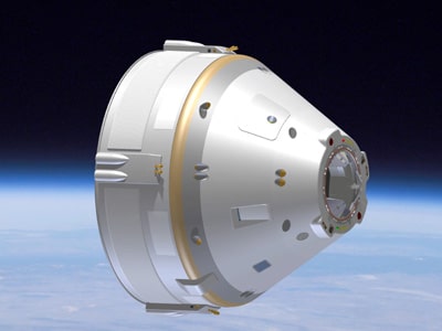 Vue d'artiste de la capsule CST-100 de Boeing - credit: Boeing