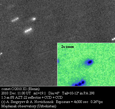 comète C/2010 X1 (Elenin) 