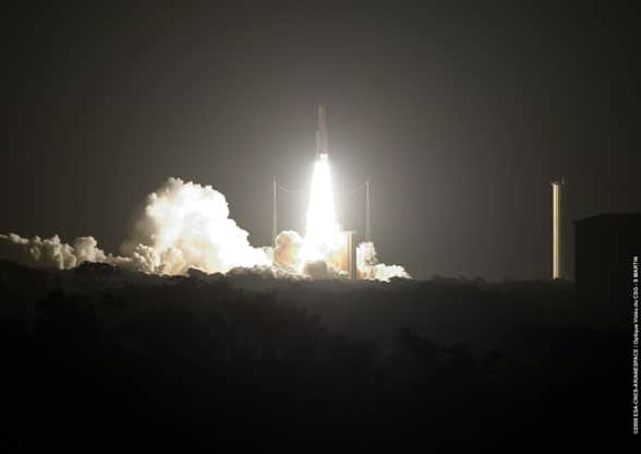 Décollage d'Ariane 5 à Kourou @ESA