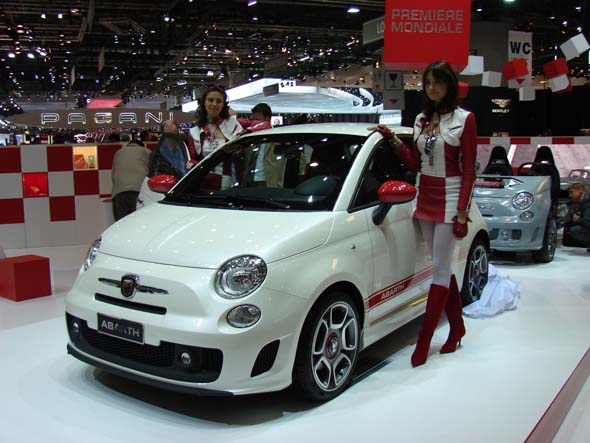 Fiat 500 présentée au Palexpo de Genève - Salon mondial de l'auto. Source: Caradisiac