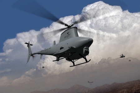 Le MQ-8B Fire Scout en vol (Credit: Northrop Grumman) 