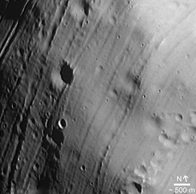 The surface of Phobos - credit : ESA