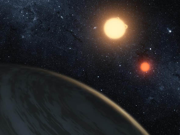 Kepler16 deux étoiles