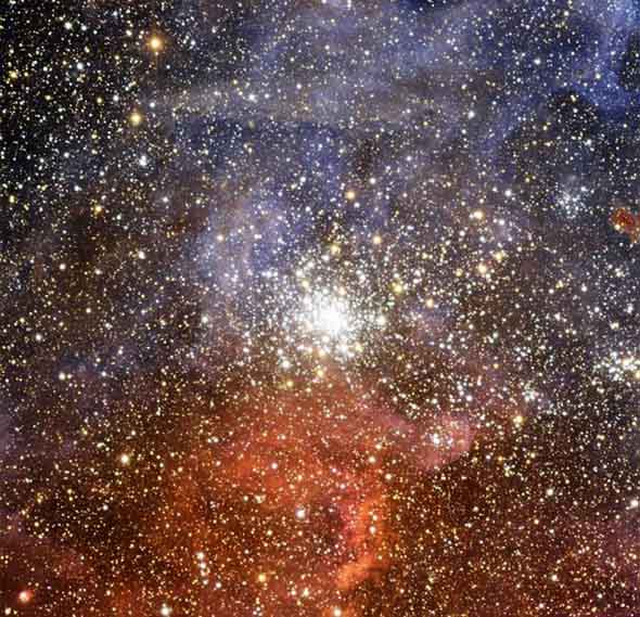 amas ouvert NGC 2100 nébuleuse de la Tarentule