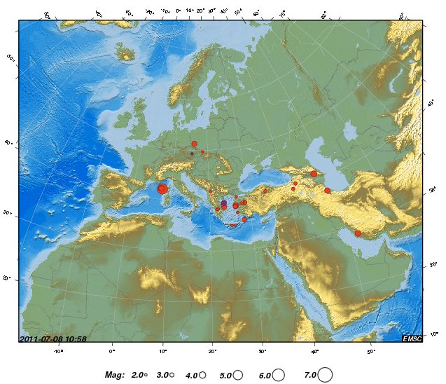 seisme méditéranée