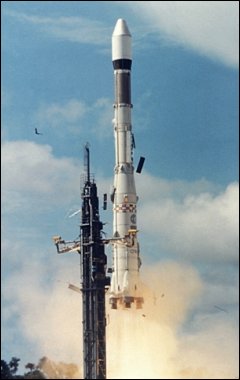 Premier lancement d'Ariane 1, le 24 décembre 1979 (Copyright CNES / ESA)