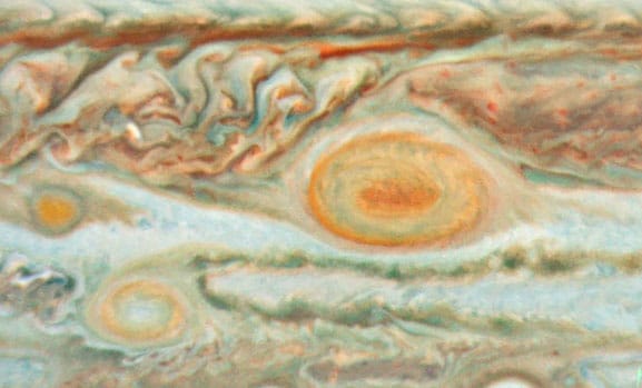 ESO PR Photo 1010a - La tempête de Jupiter : couleurs des images. Source: ESO