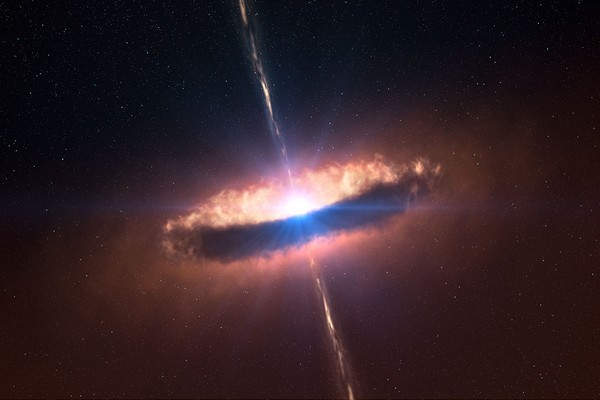 A disc around a massive baby star (artist's impression) - PR Image eso1029a - credit: ESO/L. Calçada/M. Kornmesser