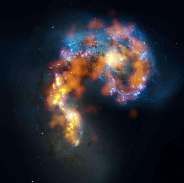 Les galaxies des Antennes vues par Alma