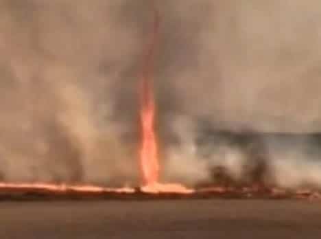 Tornade de feu au Brésil