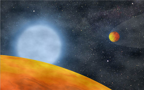 deux planètes chthoniennes en orbite autour de leur étoile