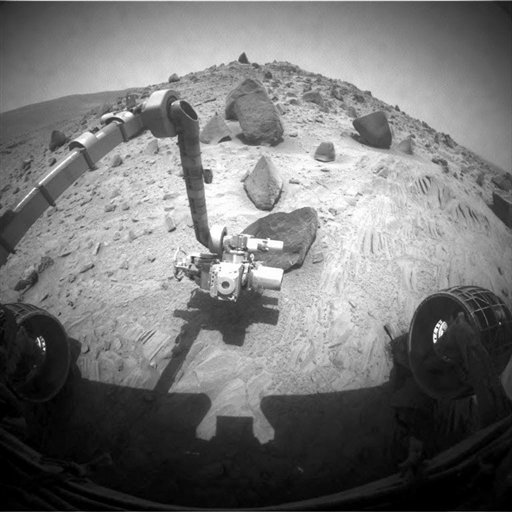 robot Spirit sur la planète Mars