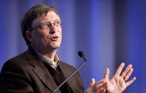 Le fondateur de Microsoft, Bill Gates, le 29 janvier 2010 à Davos.