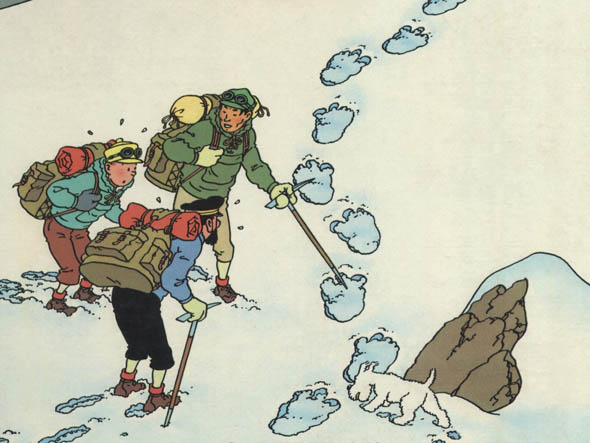 Tintin au Tibet - yéti